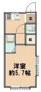 エステート千川【1階】の間取り