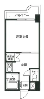 スカイラインパレス【4階】の間取り