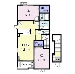 パラッツオHirota【2階】の間取り