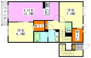 グランドール駿河台【2階】の間取り