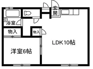ラビットハウス金山【1階】の間取り