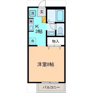 メゾンセントリバー【2階】の間取り