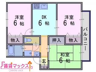 奈良県橿原市地黄町【アパート】の間取り