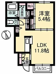 ヤマトハイムII【1階】の間取り