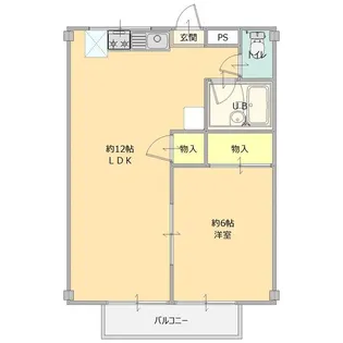 グリーンハイツD【2階】の間取り