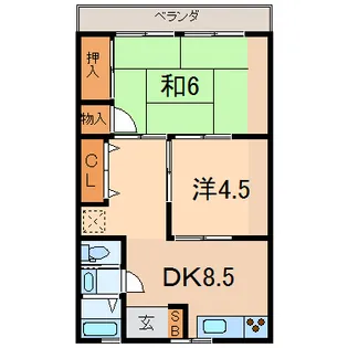 KMプラザビル湯河原【2階】の間取り