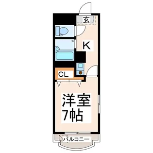 プロムナード京町台【6階】の間取り