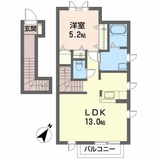 シャーメゾン・ウエスト【2階】の間取り