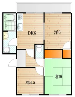 山口県下関市彦島田の首町2【アパート】の間取り