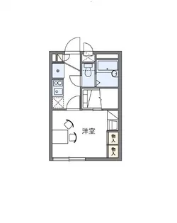 レオパレス赤田【1階】の間取り