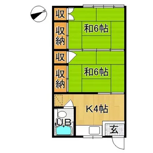 鎌田アパート【2階】の間取り