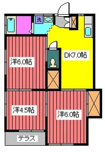 新生ハイツ【1階】の間取り