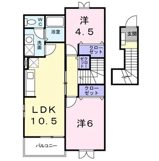 センプリーチェ【2階】の間取り