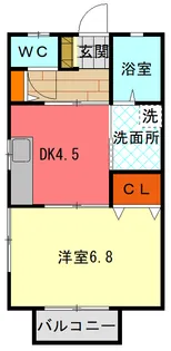 コーポ菊地【2階】の間取り