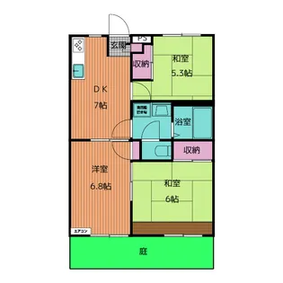 パストラーレ日永1号棟【1階】の間取り