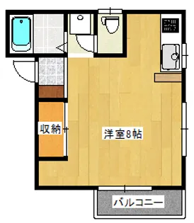 石塚ハイツ【2階】の間取り