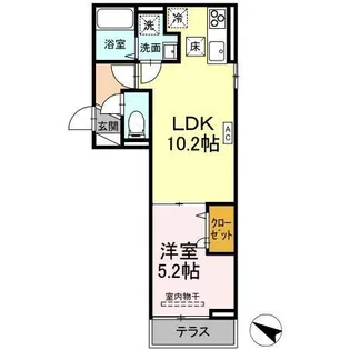 Grace Sante(グレイスセンター)【3階】の間取り