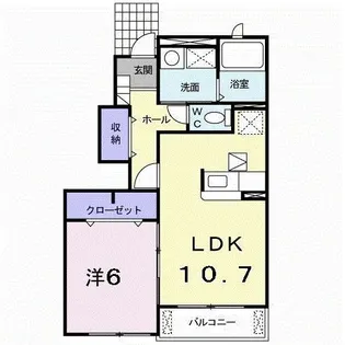 トップフィールド【1階】の間取り