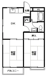フリーデンハイム(小名浜住吉)【2階】の間取り