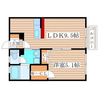グランフォーレタウン【1階】の間取り