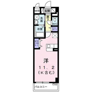 オンネアまかび【4階】の間取り