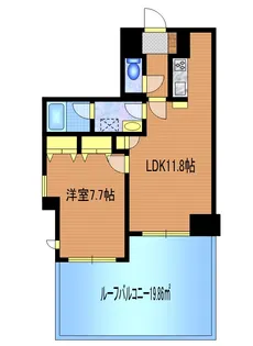 アールヴェール三鷹中央通り【3階】の間取り