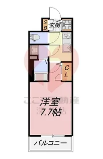 1Kの間取り画像