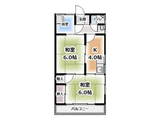 川崎アパート【2階】の間取り