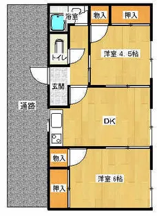 レクリオ博多【1階】の間取り