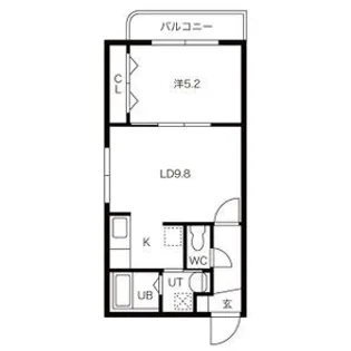 リヴウェル6-5【1階】の間取り