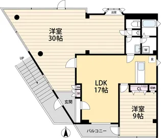 ヴィラ花見堂【3階】の間取り
