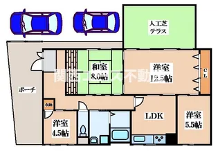 イーストコート清水【1階】の間取り