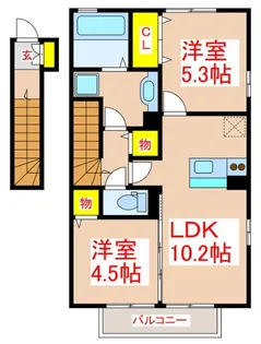 鹿児島県鹿児島市吉野町【マンション】の間取り