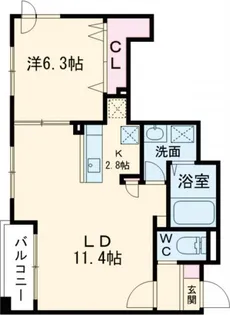 ニューコンフォート澄川【2階】の間取り