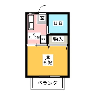 ハイツ フェリカII【1階】の間取り