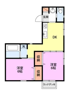 ハウスフローラル【1階】の間取り