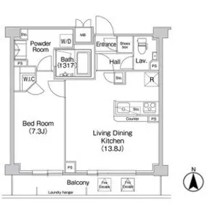 コンフォリア駒場【5階】の間取り