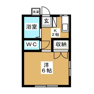マツミハイムA【1階】の間取り