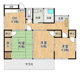 熊本県熊本市東区月出5【一戸建】の間取り