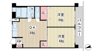 グランドール久が原【1階】の間取り