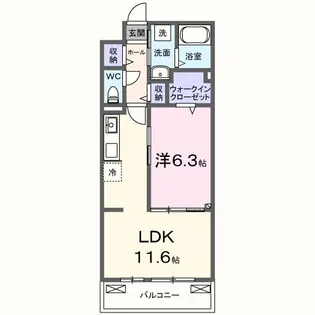 茨城県水戸市赤塚1【アパート】の間取り