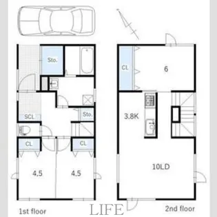 北海道札幌市白石区中央二条6【一戸建】の間取り