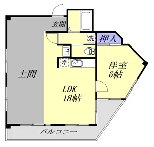第3三沢コーポ【3階】の間取り