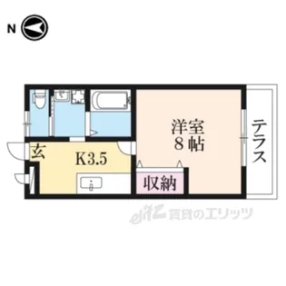 グラシャス【1階】の間取り