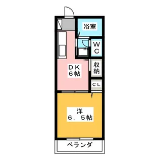 トレランスB棟【1階】の間取り