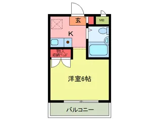 シティホームズ若葉【4階】の間取り