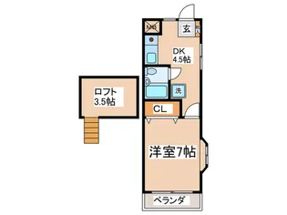 アリビオK III【2階】の間取り