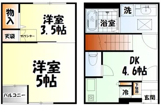 ローザハイム通町 西棟【1階】の間取り