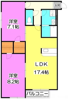 埼玉県志木市上宗岡3【アパート】の間取り