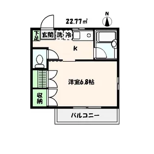 ミレハイム【2階】の間取り